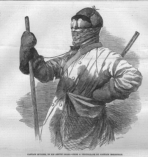 McClure in Winterbekleidung (Illustrated London News)