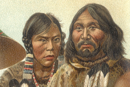 Noggasak and her father Terrianiak – contemporary image
