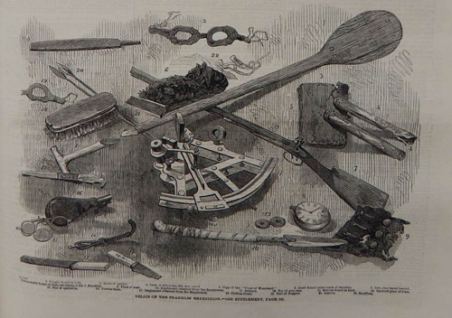 Relics of the Franklin expedition – from „Illustrated London News“
