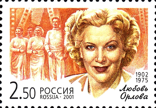 Die Schauspielerin Lyubov Orlova