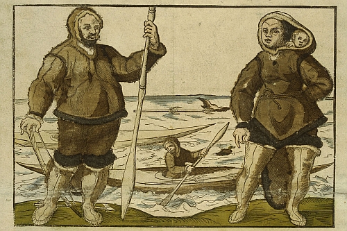 Inuit von Baffin Island, nach Frobishers Reise von 1578