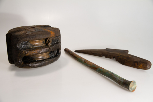 Artefakte, gefunden auf HMS Investigator – Courtesy of Parks Canada