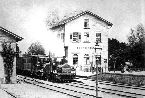 Centralbahn Ludwigsburg um 1860
