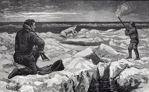 Franz Joseph Lang auf Bärenjagd