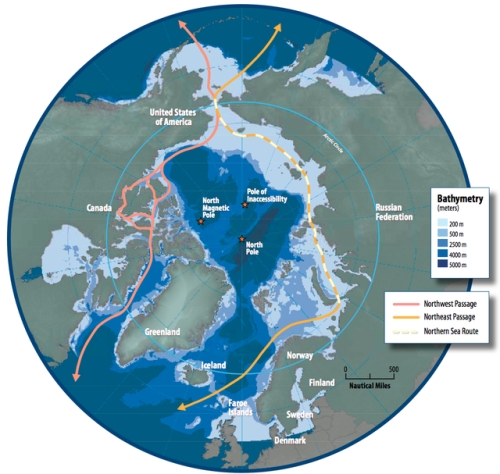 Mögliche Schiffspassagen durch die Arktis - von Susie Harder, Arctic Council