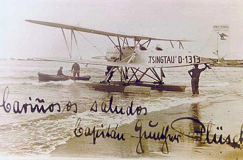 Das Flugzeug Tsingtau, eine Heinkel HD 24