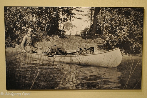 Tom Thomson im Kanu, unbekannter Fotograf