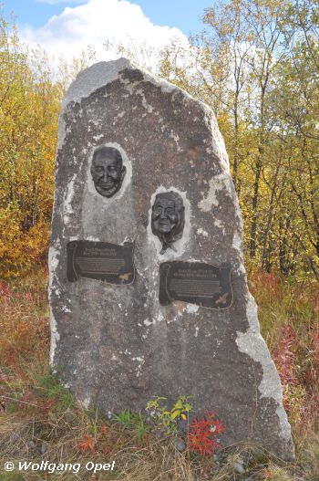 Denkmal für Joe und Annie Henry am Dempster Highway, Yukon