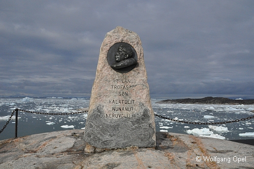 Denkmal für Rasmussen in Ilulissat