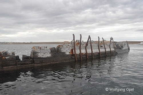 Das Wrack der Maud in Cambridge Bay 2012