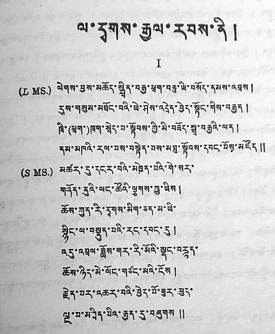 Text aus Tibet