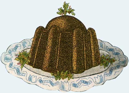 Plum Pudding, der traditionelle britische Weihnachtskuchen