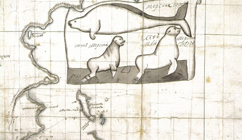 Detail einer frühen Karte - von Chitrow