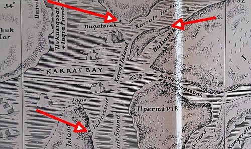 Karte der Karrat Bay