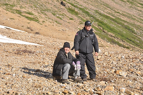Tivi Etok und George Berthe im Norden Labradors